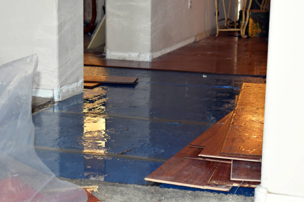Professional Flood Damage Cleanup technician working in Heber City, UT